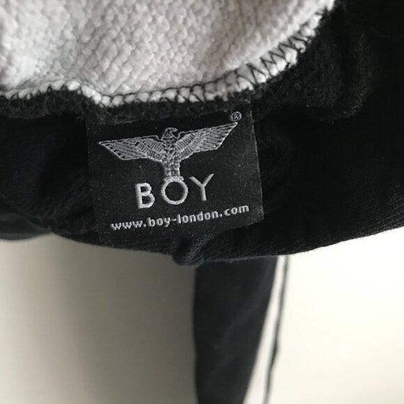 BOY LONDON Sweatshirt Color Block Long Sleeve Crop Pullover Womens S - Picture 4 of 11